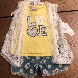 Little Lass Matching Sets - 3 piece girls set Little Lass Matching Sets - 3 piece girls set